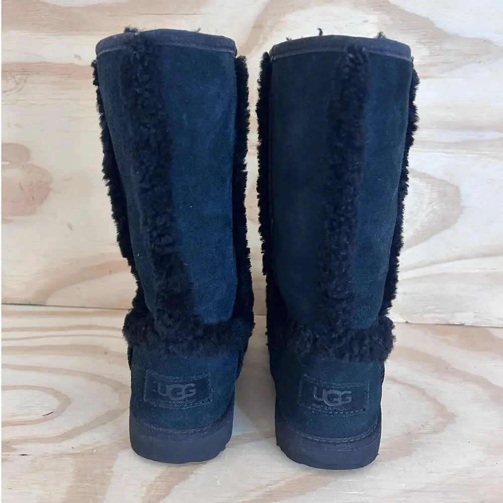 UGG - Hadley II Tall Waterproof- Boots - Black - Little Girl's - 1 -S/N 1106835K